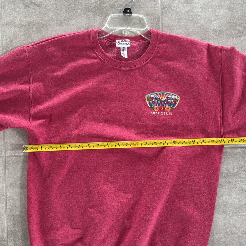 Ron Jon Surf Shop Ocean City, NJ Raspberry Crewneck Sweatshirt - Size - M - Picture 7 of 8